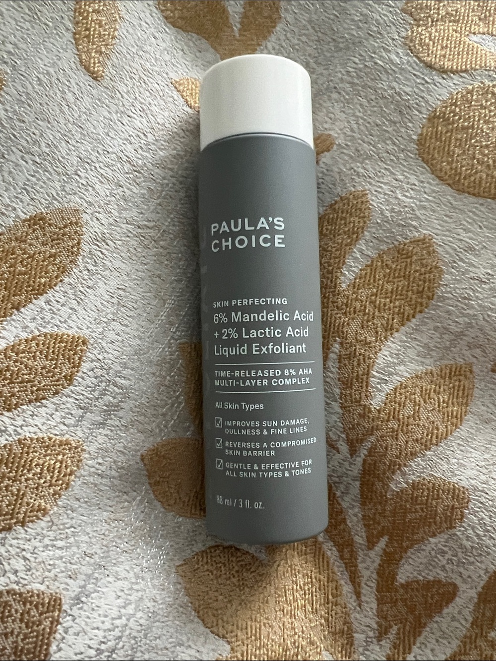 Paula's Choice Gray and White Liquid Exfoliant Bottle
